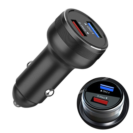 DASH / WARP 30W Car Flash Charger for OnePlus (Black) - In Car by buy2fix | Online Shopping UK | buy2fix