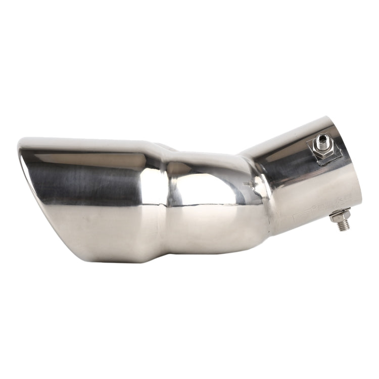 Universal Car Styling Stainless Steel Elbow Exhaust Tail Muffler Tip Pipe, Inside Diameter: 6cm (Silver) - In Car by buy2fix | Online Shopping UK | buy2fix