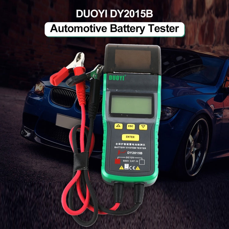 DUOYI DY2015B Car 12V Battery Tester - In Car by buy2fix | Online Shopping UK | buy2fix