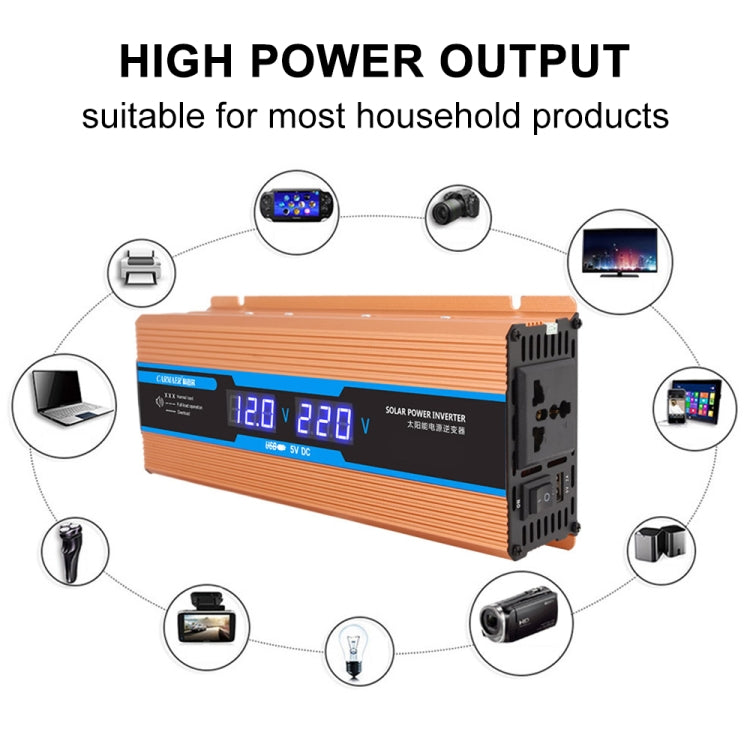 Carmaer 60V to 220V 500W Car Multi-function Double Digital Display Inverter Household Power Converter - In Car by buy2fix | Online Shopping UK | buy2fix