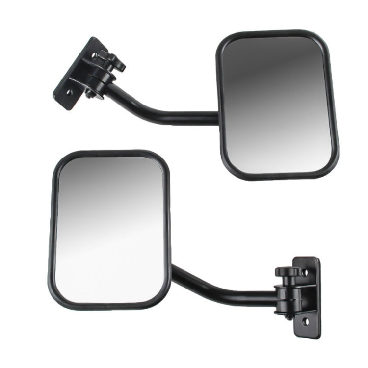 SF-JP-003 Pair  Car Side Door Rearview Mirror Adjustable Shape Angle Lens Blind Spot Exterior Mirror for Jeep Wrangler - In Car by buy2fix | Online Shopping UK | buy2fix