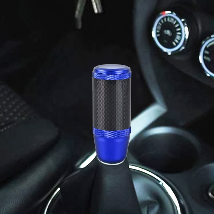 Universal Car Carbon Fiber Metal Gear Shift Knob (Blue) - In Car by buy2fix | Online Shopping UK | buy2fix