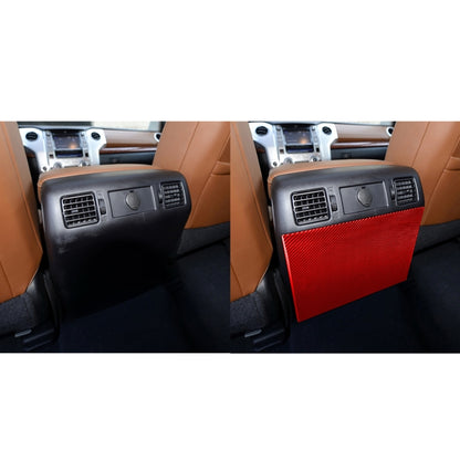 Carbon Fiber Car Rear Exhaust Air Outlet Anti-kick Panel Decorative Sticker for Toyota Tundra 2014-2018,Left and Right Drive Universal (Red) - In Car by buy2fix | Online Shopping UK | buy2fix