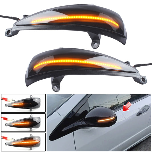 1 Pair For Honda Civic 2006-2011 Car Dynamic LED Turn Signal Light Rearview Mirror Flasher Water Blinker (Transparent Black) - In Car by buy2fix | Online Shopping UK | buy2fix