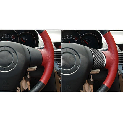 2 PCS Car Carbon Fiber Steering Wheel Decorative Sticker for Mazda RX8 2004-2008, Left and Right Drive Universal -  by buy2fix | Online Shopping UK | buy2fix