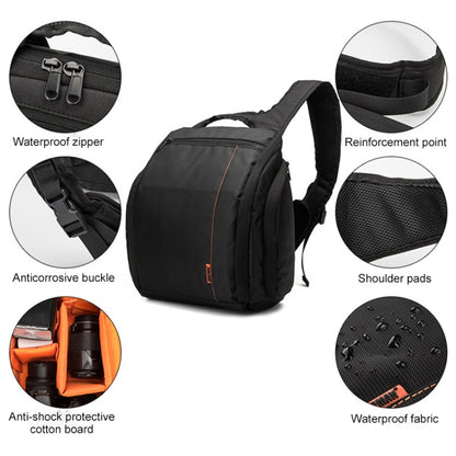 INDEPMAN DL-B011 Portable Scratch-proof Outdoor Sports Sling Shoulder Bag Chest Pack Micro Single Camera Bag Phone Bag for GoPro, SJCAM, Nikon, Canon, Xiaomi Xiaoyi YI, Apple, Samsung, Huawei, Size: 30 x 18 x 26 cm(Orange) - Strap Satchel by INDEPMAN | Online Shopping UK | buy2fix