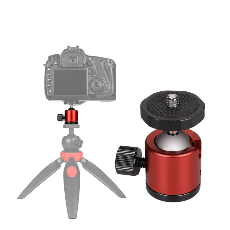 Mini 360 Degree Rotation Panoramic Metal Ball Head for DSLR & Digital Cameras (Red) - Camera Accessories by buy2fix | Online Shopping UK | buy2fix