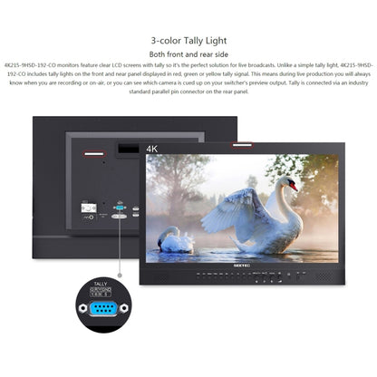 SEETEC 4K215-9HSD-CO 1920x1080 21.5 inch SDI / HDMI Full HD Director Box Camera Field Monitor - Camera Accessories by SEETEC | Online Shopping UK | buy2fix