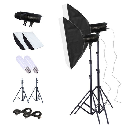 TRIOPO Oubao TTR300W 60x90cm Studio Softbox + Tripod Mount + 2x Light Bulb Photography Lighting Tow Piece Set - Shoe Mount Flashes by TRIOPO | Online Shopping UK | buy2fix