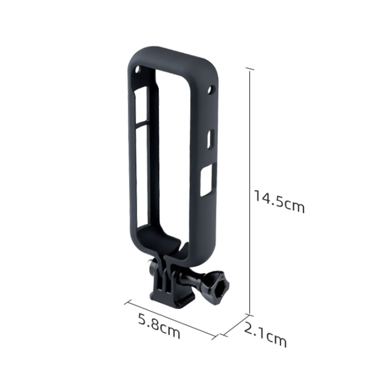 PC Plastic Protective Frame Mount Cage with Tripod Base Adapter for Insta360 One X2(Black) - DJI & GoPro Accessories by buy2fix | Online Shopping UK | buy2fix