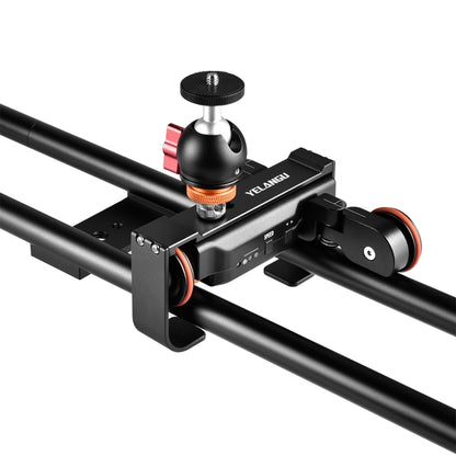 YELANGU L4X-60ET 60cm Splicing Slide Rail Track + Trolley Rail Buckle with Ballhead for SLR Cameras / Video Cameras (Black) - Camera Slider by YELANGU | Online Shopping UK | buy2fix