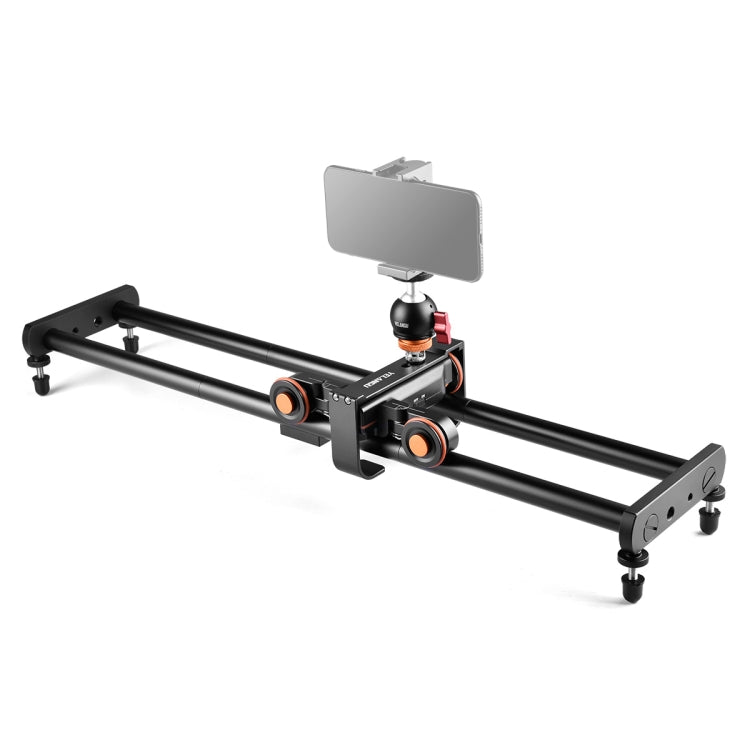 YELANGU L4X-60ET 60cm Splicing Slide Rail Track + Trolley Rail Buckle with Ballhead for SLR Cameras / Video Cameras (Black) - Camera Slider by YELANGU | Online Shopping UK | buy2fix