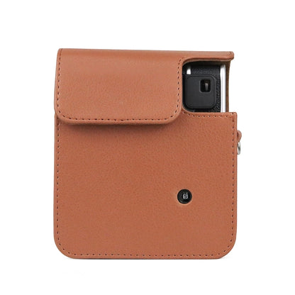 Full Body Camera Retro PU Leather Case Bag with Strap for FUJIFILM instax mini 40 (Brown) - Camera Accessories by buy2fix | Online Shopping UK | buy2fix