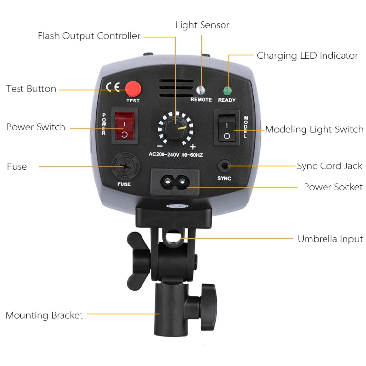 Godox K-180A Mini Master 180Ws Studio Flash Light Photo Flash Speedlight(EU Plug) - Shoe Mount Flashes by Godox | Online Shopping UK | buy2fix