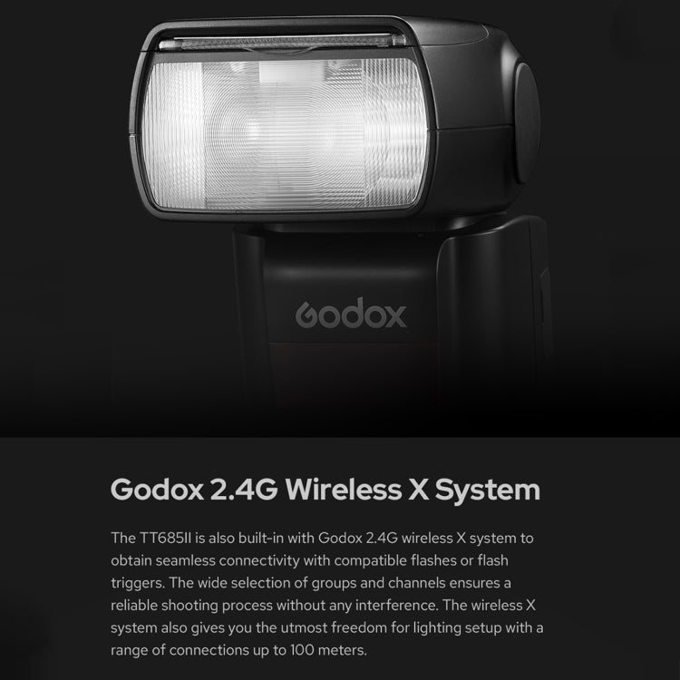 Godox TT685II-O 2.4GHz Wireless TTL HSS 1/8000s Flash Speedlite for Olympus (Black) - Shoe Mount Flashes by Godox | Online Shopping UK | buy2fix