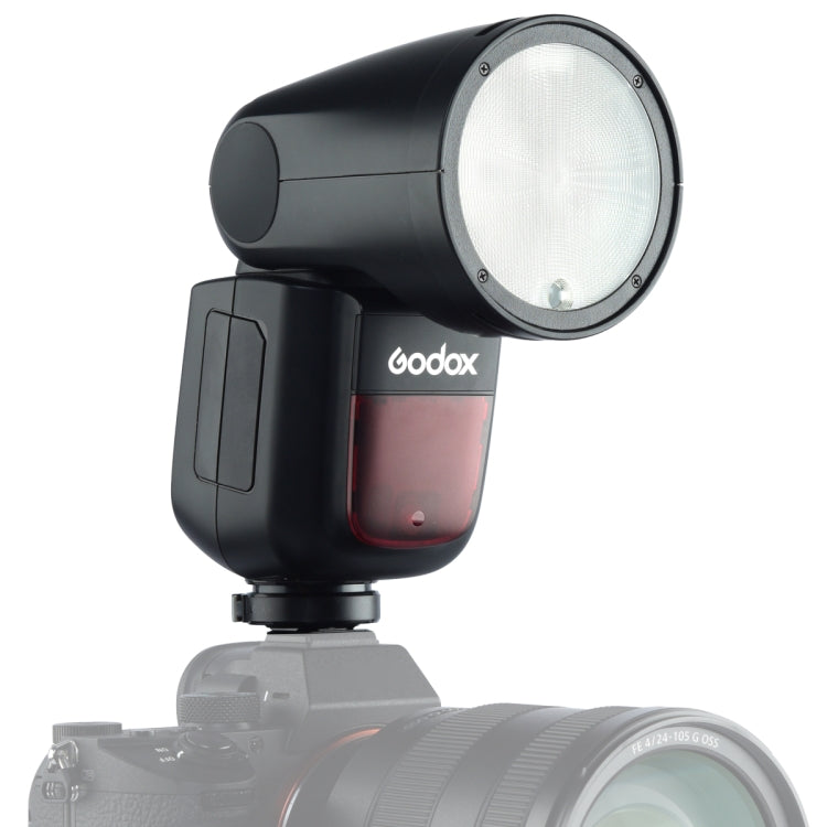 Godox V1S Round Head TTL Flash Speedlite for Sony (Black) - Shoe Mount Flashes by Godox | Online Shopping UK | buy2fix