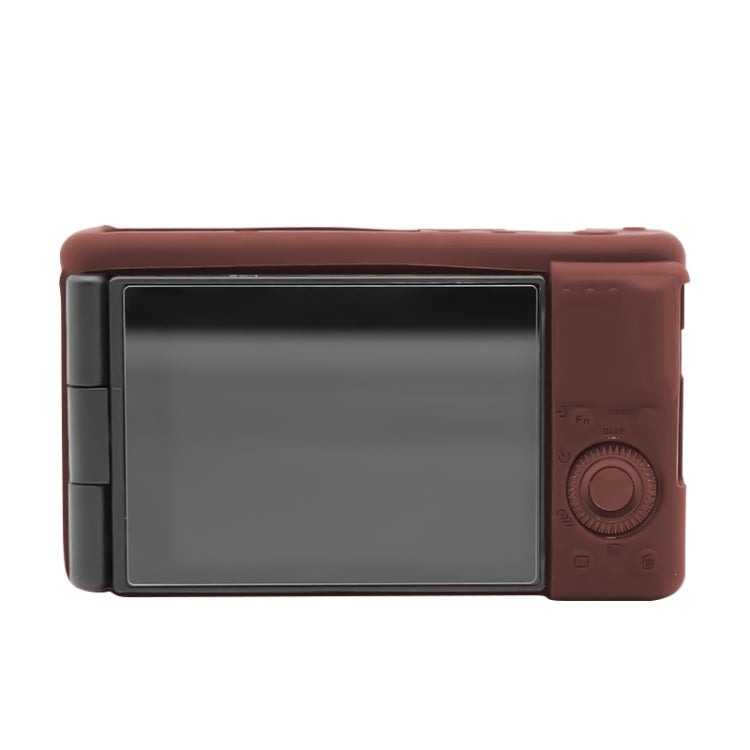 Soft Silicone Protective Case for Sony ZV-1 (Coffee) - Camera Accessories by buy2fix | Online Shopping UK | buy2fix