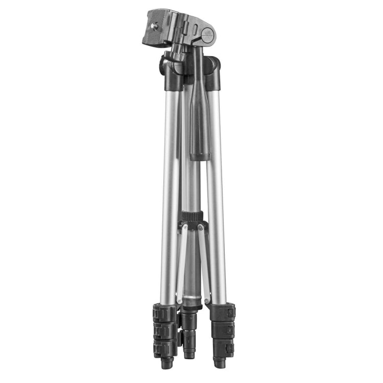 130cm 4-Section Folding Aluminum Alloy Tripod Mount with Three-Dimensional Head(Silver) - Camera Accessories by buy2fix | Online Shopping UK | buy2fix