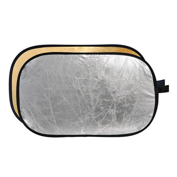 Godox FT01 2 in 1 Gold / Silver Oval Folding Reflector Board, Size: 60 x 90cm - Camera Accessories by Godox | Online Shopping UK | buy2fix