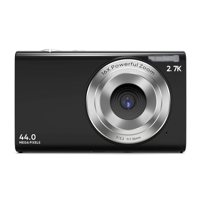 DC402 2.4 inch 44MP 16X Zoom 1080P Full HD Digital Camera Children Card Camera, EU Plug (Black) - Consumer Electronics by buy2fix | Online Shopping UK | buy2fix