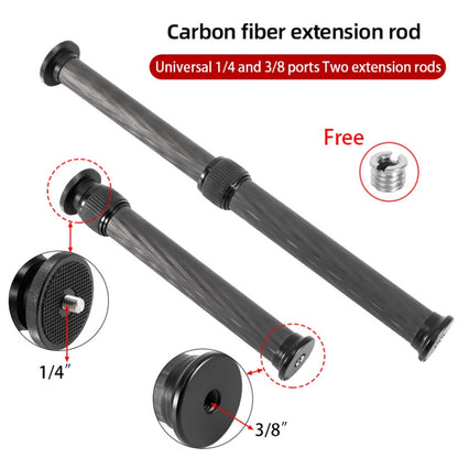 BEXIN P262C 235mm-396mm Tripod Extension Pole Carbon Fiber Center Column Tripod Extender (Black) - DJI & GoPro Accessories by BEXIN | Online Shopping UK | buy2fix