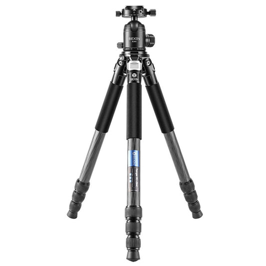 BEXIN RC294 Portable Collapsible Carbon Fiber Camera Tripod with K44 Panoramic BallHead - Camera Accessories by BEXIN | Online Shopping UK | buy2fix