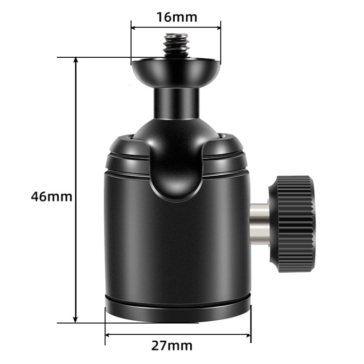 BEXIN K18A Mini 360 Degree Rotation Panoramic Metal Ball Head - Camera Accessories by buy2fix | Online Shopping UK | buy2fix