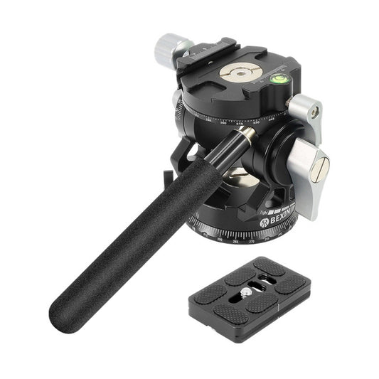 BEXIN DT-02R/S 2D 720 Degree Panorama Heavy Duty Tripod Action Fluid Drag Head with Quick Release Plate - Camera Accessories by BEXIN | Online Shopping UK | buy2fix