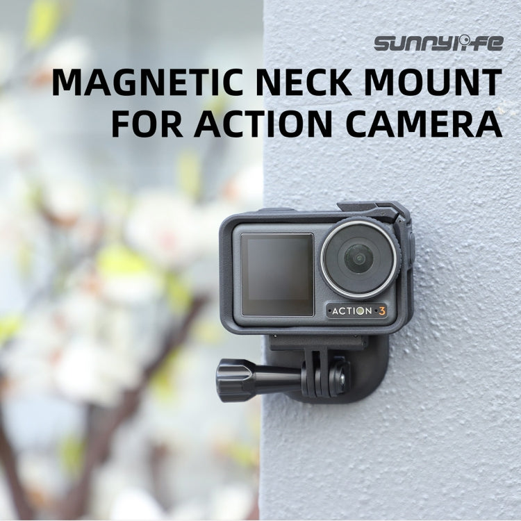 Sunnylife ZJ554 Magnetic Wearable Neck Phone Action Camera  Holder (Black) - Holder by Sunnylife | Online Shopping UK | buy2fix