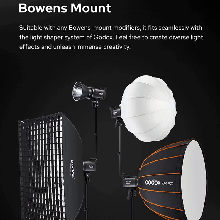 Godox SL60IID 70W 5600K Daylight Balanced LED Video Light (US Plug) - Shoe Mount Flashes by Godox | Online Shopping UK | buy2fix
