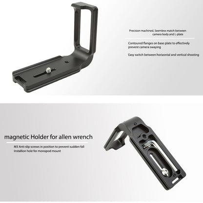 FITTEST FLN-D850 Vertical Shoot Quick Release L Plate Bracket Base Holder for Nikon D850(Black) - Camera Accessories by FITTEST | Online Shopping UK | buy2fix