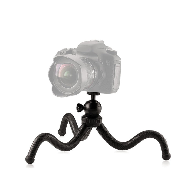 W1 Mini Octopus Flexible Tripod Holder with Ball Head for SLR Cameras, GoPro, Phones (Black) - Portable Mini Tripod by buy2fix | Online Shopping UK | buy2fix