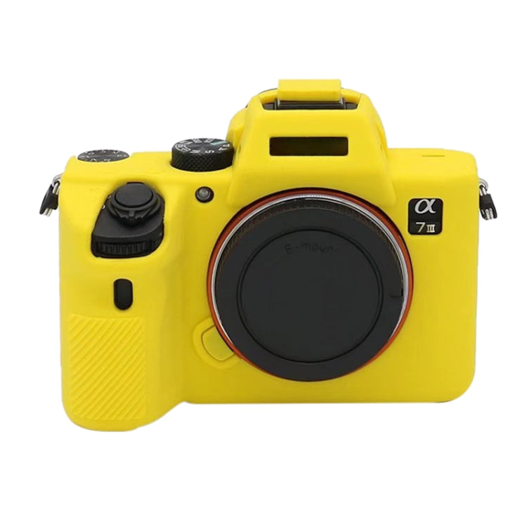 Soft Silicone Protective Case for Sony  A7III / A7S3 / A7RIII / A7SIII (Yellow) - Camera Accessories by buy2fix | Online Shopping UK | buy2fix