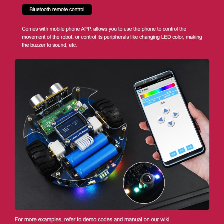 Waveshare PicoGo Mobile Robot, Based on Raspberry Pi Pico, Self Driving, Remote Control(US Plug) - Consumer Electronics by WAVESHARE | Online Shopping UK | buy2fix