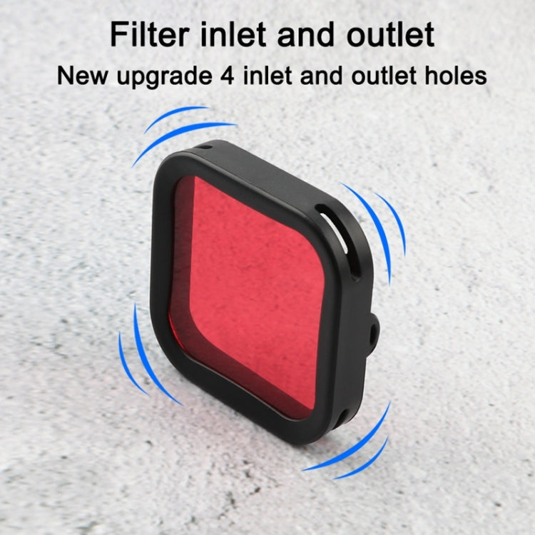 Housing Diving Color Lens Filter for DJI Osmo Action (Red) - DJI & GoPro Accessories by buy2fix | Online Shopping UK | buy2fix