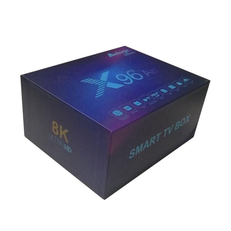 X96 Air 8K Smart TV BOX Android 9.0 Media Player with Remote Control, Quad-core Amlogic S905X3, RAM: 4GB, ROM: 32GB, Dual Band WiFi, Bluetooth, UK Plug - Consumer Electronics by buy2fix | Online Shopping UK | buy2fix