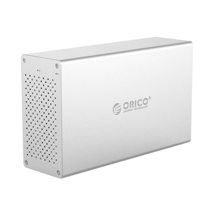 ORICO Honeycomb Series WS200RC3 SATA 3.5 inch USB 3.1 USB-C / Type-C Dual Bays Aluminum Alloy HDD / SSD Enclosure with Raid, The Maximum Support Capacity: 20TB - HDD Enclosure by ORICO | Online Shopping UK | buy2fix