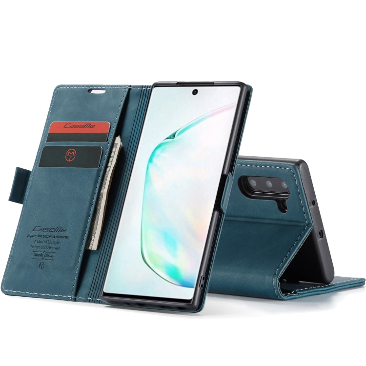 CaseMe-013 Multifunctional Horizontal Flip Leather Case with Card Slot & Holder for Galaxy Note 10(Blue) - Galaxy Phone Cases by CaseMe | Online Shopping UK | buy2fix