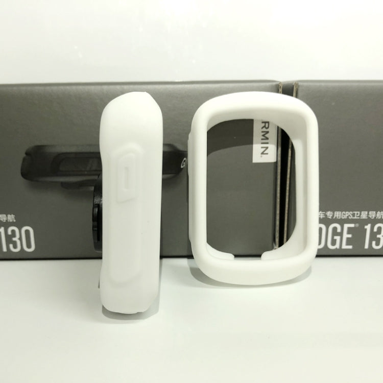 Garmin EDGE 130 Code Table Silicone Colorful Protective Cover(White) - Protective Cases by buy2fix | Online Shopping UK | buy2fix