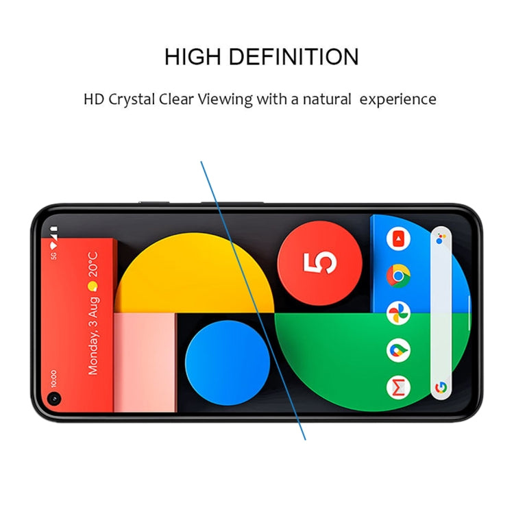 For Google Pixel 5 Full Glue Full Screen Tempered Glass Film - Mobile Accessories by buy2fix | Online Shopping UK | buy2fix