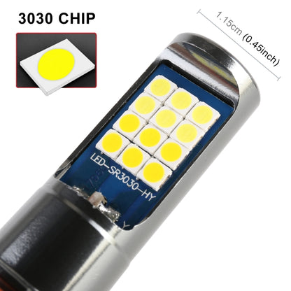 H3 2 PCS DC12-24V / 10.5W Car Double Colors Fog Lights with 24LEDs SMD-3030 & Constant Current, Box Packaging(White Light + Gold Light) - In Car by buy2fix | Online Shopping UK | buy2fix