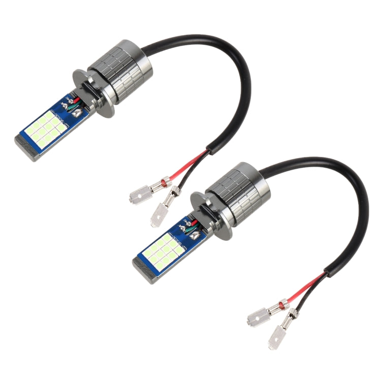 H3 2 PCS DC12-24V / 10.5W Car Fog Lights with 24LEDs SMD-3030 & Constant Current, Box Packaging(Ice Blue Light) - In Car by buy2fix | Online Shopping UK | buy2fix