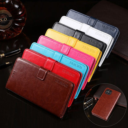 For Cubot C30 idewei Crazy Horse Texture Horizontal Flip Leather Case with Holder & Card Slots & Wallet(Black) - More Brand by idewei | Online Shopping UK | buy2fix