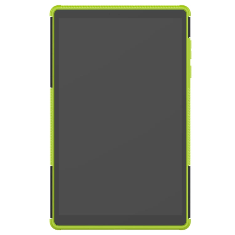 For Lenovo Tab M10 HD Gen 2 (TB-X306F) Tire Texture TPU+PC Shockproof Case with Holder(Green) - Lenovo by buy2fix | Online Shopping UK | buy2fix