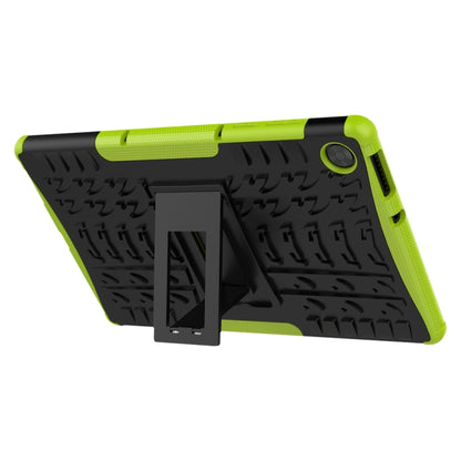 For Lenovo Tab M10 HD Gen 2 (TB-X306F) Tire Texture TPU+PC Shockproof Case with Holder(Green) - Lenovo by buy2fix | Online Shopping UK | buy2fix