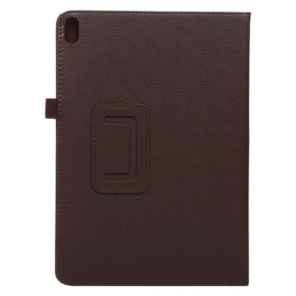 For Lenovo Smart Tab M10 / P10 10.1 inch Litchi Texture Solid Color Horizontal Flip Leather Case with Holder & Pen Slot(Brown) - Mobile Accessories by buy2fix | Online Shopping UK | buy2fix