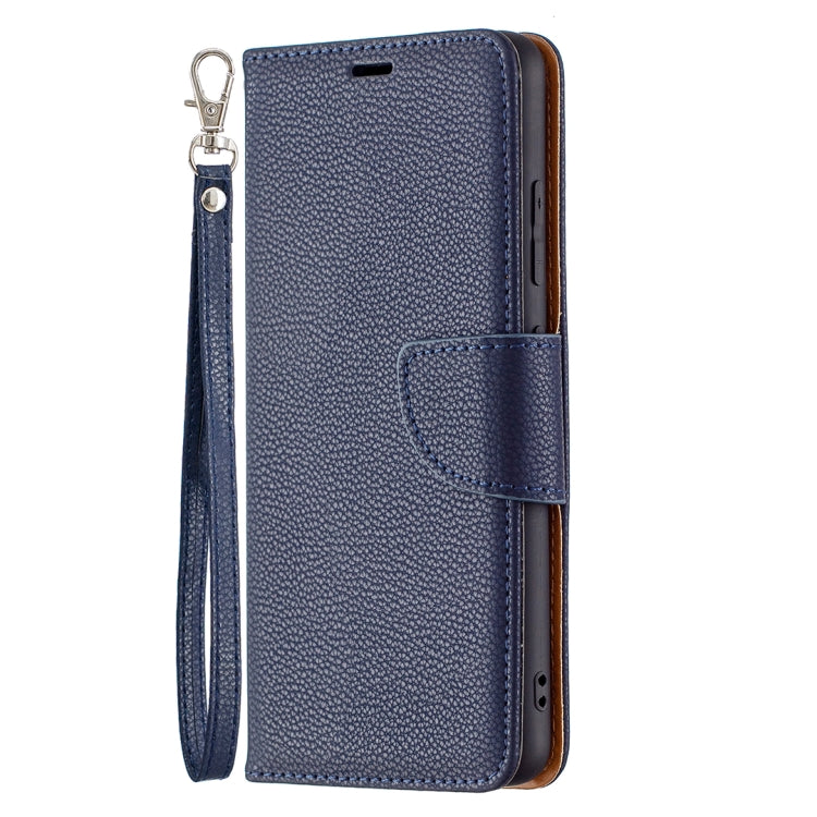 For Samsung Galaxy A32 4G Litchi Texture Pure Color Horizontal Flip Leather Case with Holder & Card Slots & Wallet & Lanyard(Dark Blue) - Samsung Accessories by buy2fix | Online Shopping UK | buy2fix