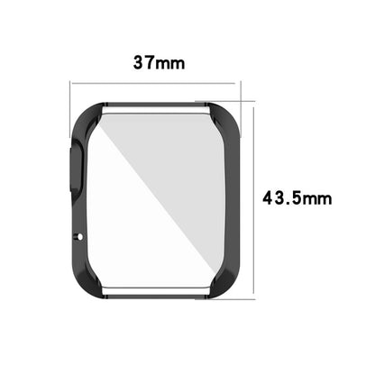For Xiaomi Mi Watch Lite / Redmi Watch Full Coverage TPU Electroplating Protective Case(Black) - Smart Wear by buy2fix | Online Shopping UK | buy2fix