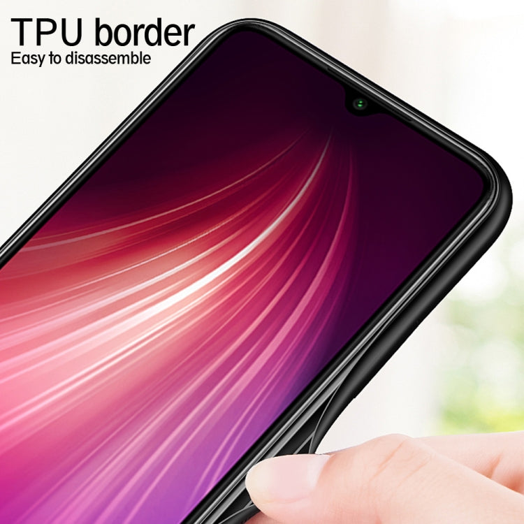 For Xiaomi Redmi Note 8 Gradient Color Glass Case(Light Purple) - Xiaomi Accessories by buy2fix | Online Shopping UK | buy2fix