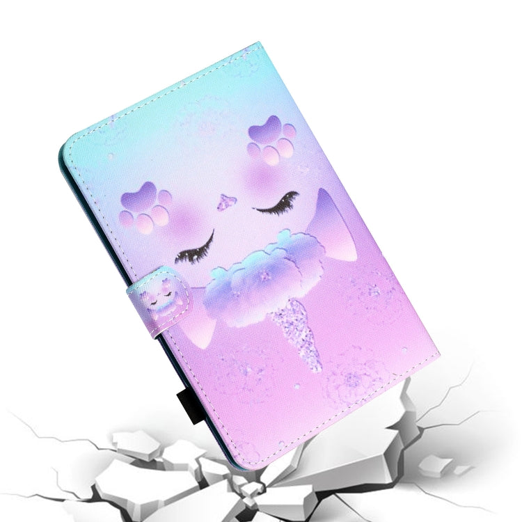 For Samsung Galaxy Tab A7 Lite 8.7 (2021) T220 Coloured Drawing Stitching Horizontal Flip Leather Case with Holder & Card Slot(Unicorn) - Samsung Accessories by buy2fix | Online Shopping UK | buy2fix